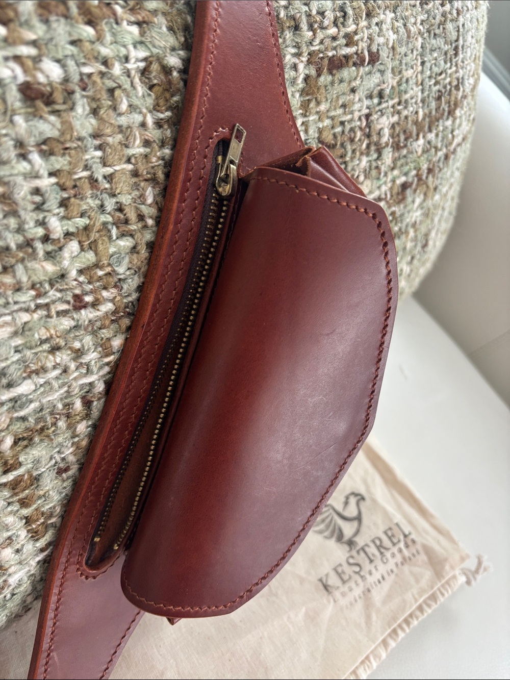 Kestrel Leather Goods Handmade Vegetable-Tanned Leather Belt Bag ✨
